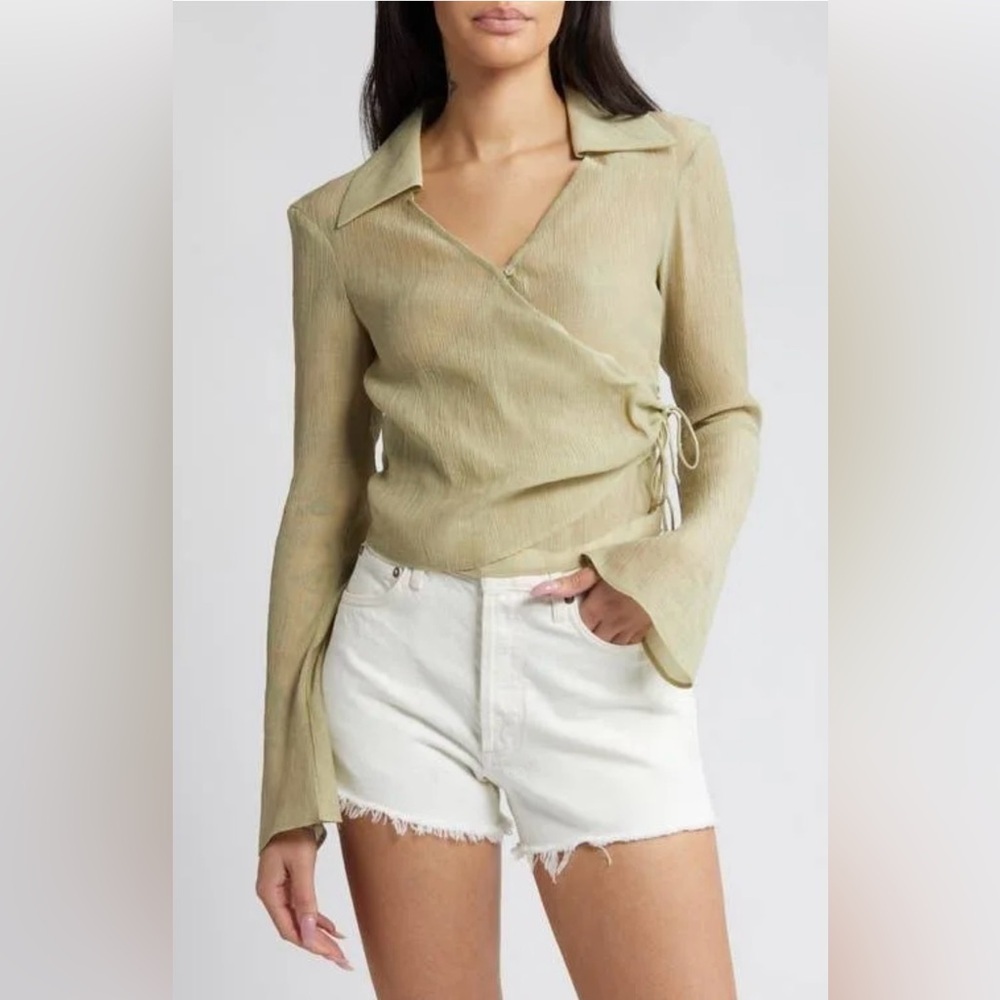 NWT Topshop Button Front Wrap Front